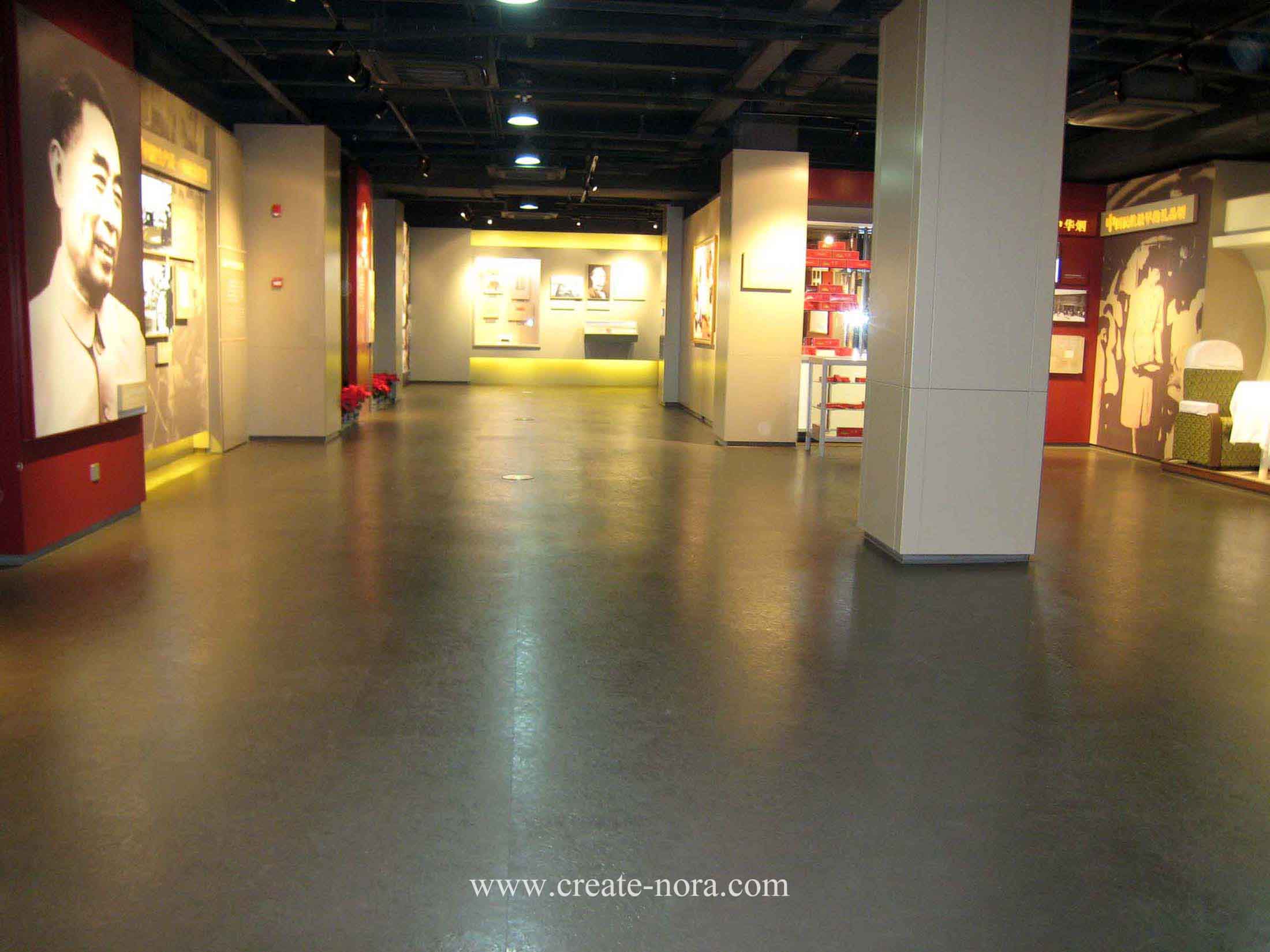 the photo of nora rubber flooring in Chunghwa Brand Culture Exhsibition Hall 6